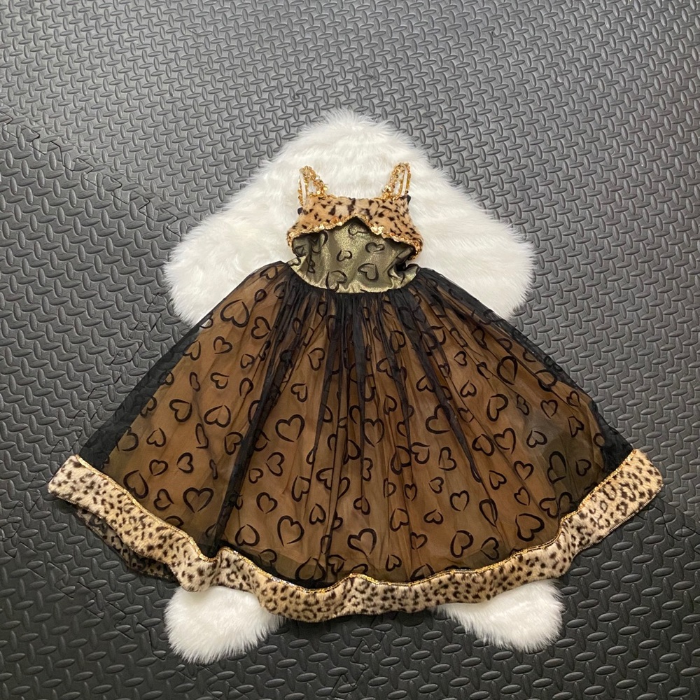 Black and gold gown